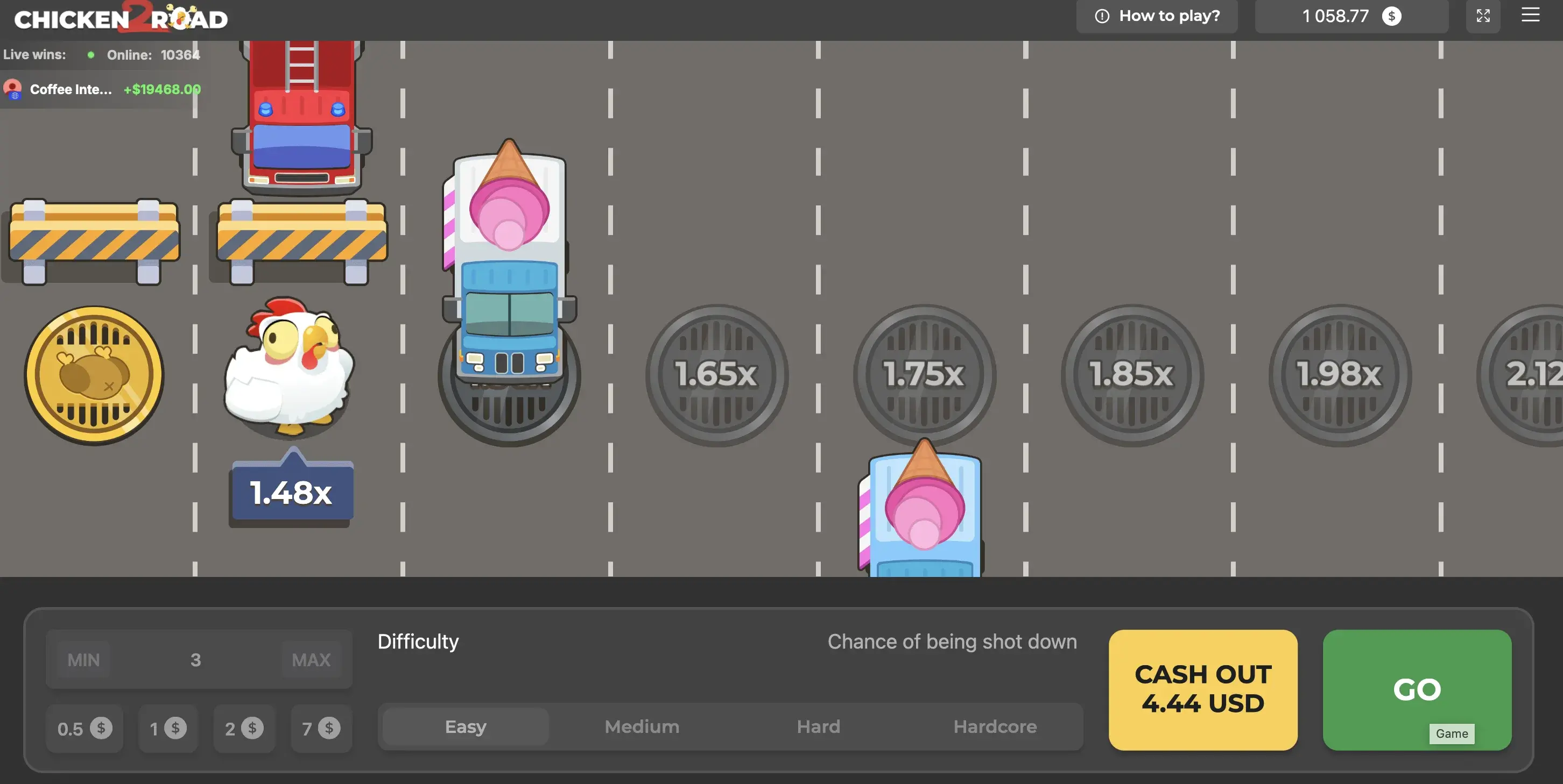 Play Chicken Road 2 Demo for free on your phone